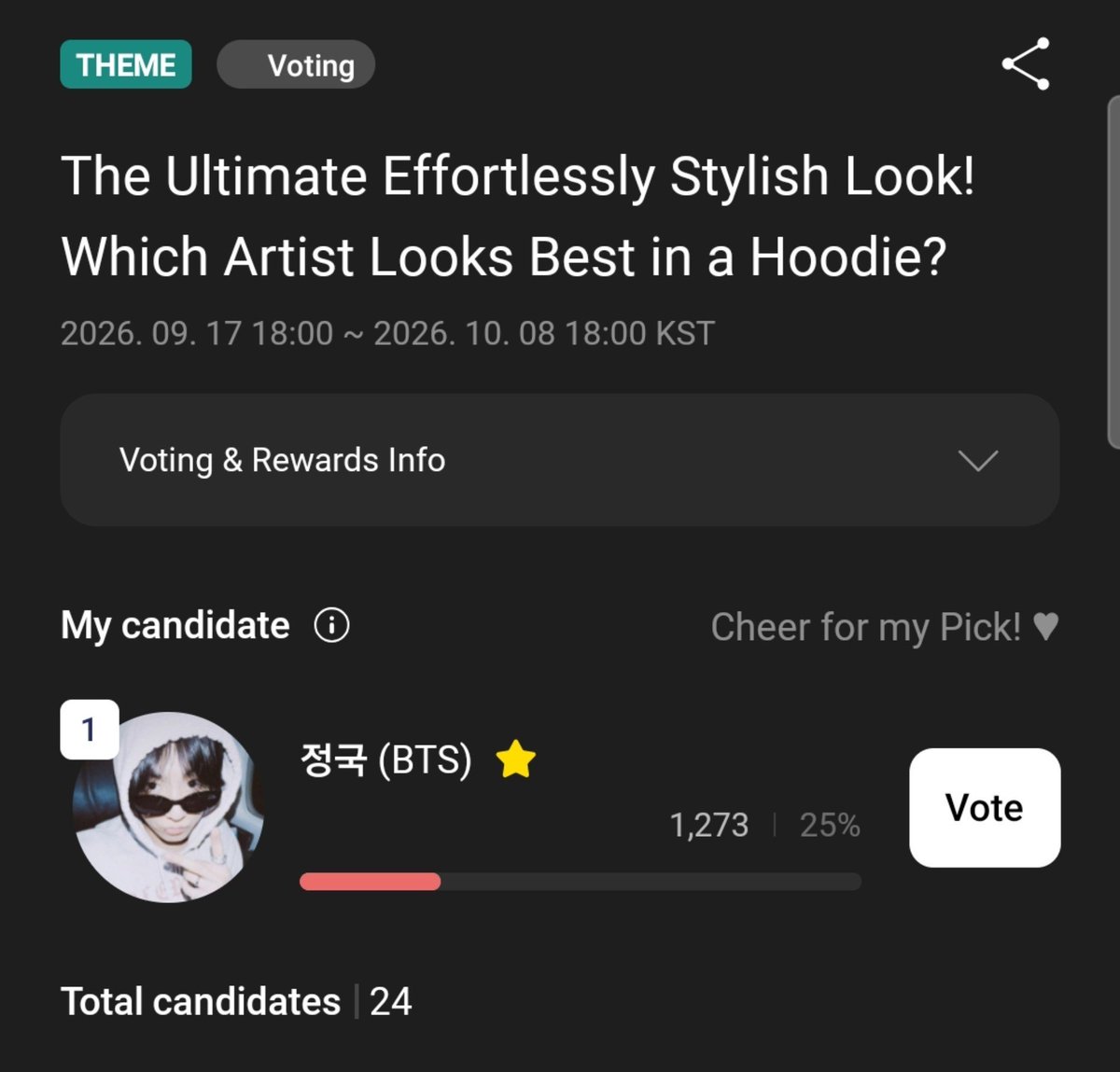 jungkookArg97's tweet photo. Recuerden recolectar en HIGHER .!!!! 
Jk esta nominado ,y por ahora se mantiene en el 1 lugar... 

¿Que artista luce mejor con una sudadera con capucha ? 

https://t.co/vaSl0Ai0vj https://t.co/IgGqptNg3Q