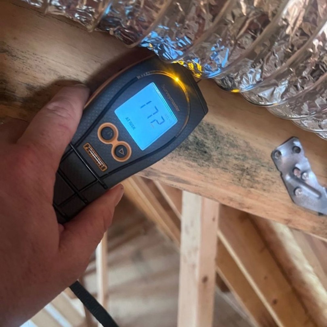 DRYmedic_'s tweet photo. Mold can become an issue before a home is even finished.

DRYmedic is addressing mold found on framing at a 10,000 sq. ft. Nashville new build before construction moves forward.

Need professional mold remediation? 📲 (615) 617-5078

#MoldRemediation #NashvilleTN https://t.co/dv11zq0Nzv