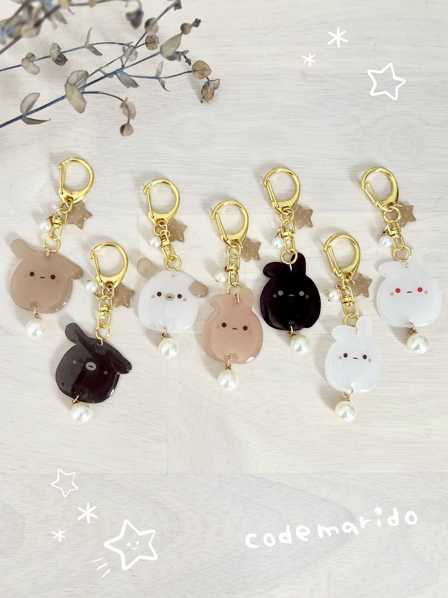 codemarido's tweet photo. うさぎさんとお星さまのキーホルダー🌟🐰

星に願いを…
みんなの願いが叶いますように🌟

こちらはラビットコレクション北海道にて販売いたします🧺

#ラビットコレクション北海道 #ラビットコレクション北海道vol7 #うさぎハンドメイド https://t.co/xtxhxlciEl