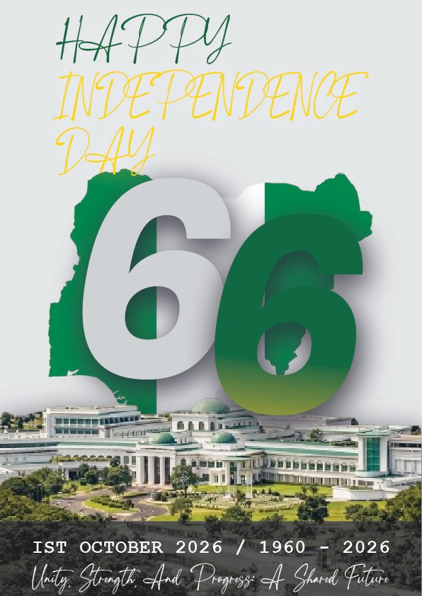 Samuel_styx's tweet photo. Had an idea for Nigeria’s 66th Independence Day, so I brought it to life 🇳🇬
66 years. One nation. A shared future.
#NigeriaAt66 #IndependenceDay #Nigeria #NigerianDesigners #GraphicDesign #GraphicDesigner #PosterDesign #FlyerDesign #DesignConcept #CreativeDesign #VisualDesign https://t.co/9o6wuSPOij