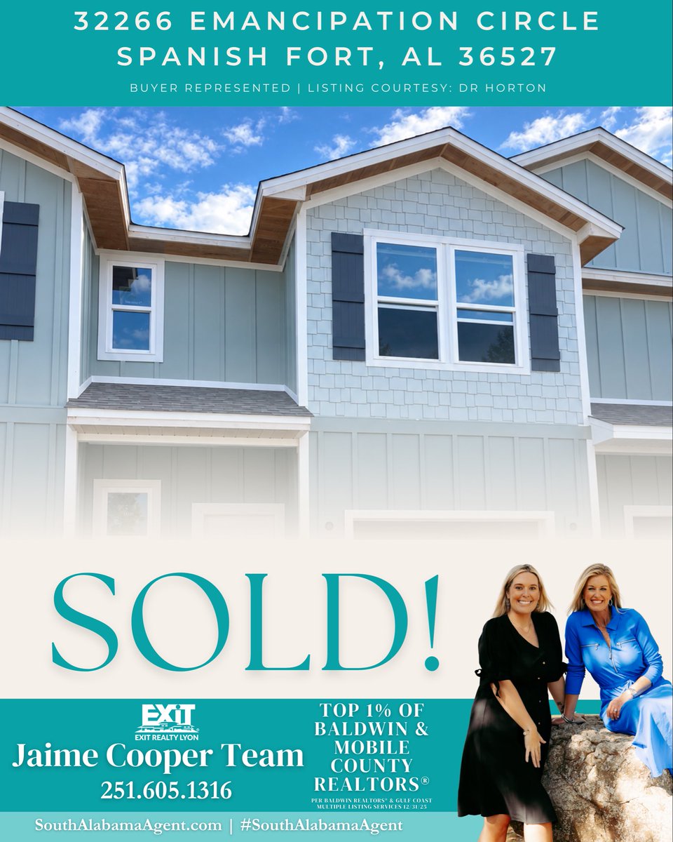 JaimeLyonCooper's tweet photo. Ready to buy before the holidays? Call the Jaime Cooper Team 📲251.605.1316
#Realtor #SouthAlabamaAgent #BaldwinCounty #sold #spanishfort
🔗 https://t.co/NyavUEVBN6 https://t.co/zBb8t40yOu