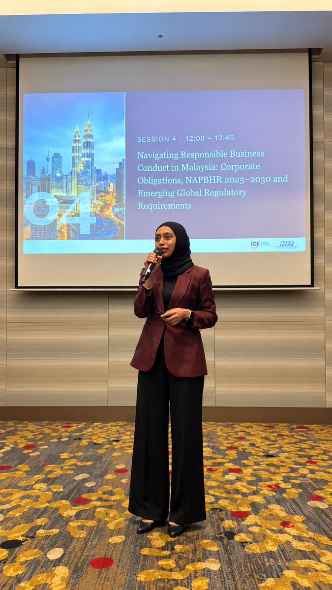 bheuu_jpm's tweet photo. PERKONGSIAN NAPBHR 2025–2030 DALAM SEMINAR RESPONSIBLE BUSINESS CONDUCT ANJURAN IOE DAN MEF

Pautan facebook: https://t.co/zlfQ3TiCy8

#BHEUU
#NAPBHR
#BHRMalaysia
#HRDD
#BusinessAndHumanRights
#MalaysiaMADANI https://t.co/bD6Vhajrl9