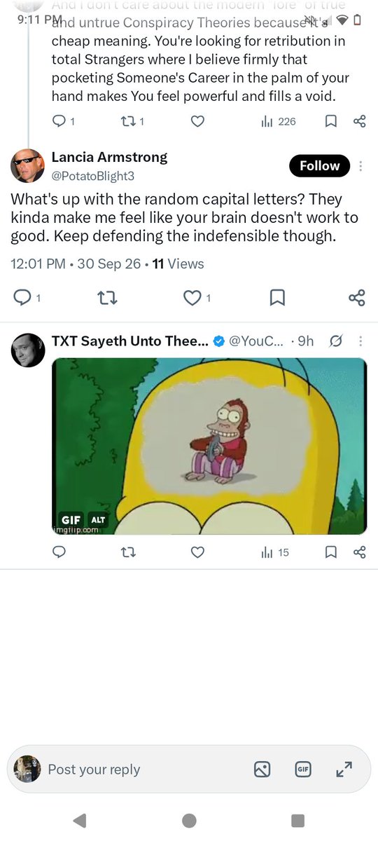 NicholasWofs's tweet photo. @TyAPhaneuf @YouCantKillTXT I guess He's organized a Friend of his toock my capitalization of letters. Sick burn, huh? https://t.co/bA8LZVPaWY