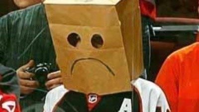 twchristensen's tweet photo. The Flyers are heartless, gutless, lazy, low-energy, stupid, untalented, crap-on-ice.  It’s literally game one.  I hate this team. https://t.co/MP5nFph5R9