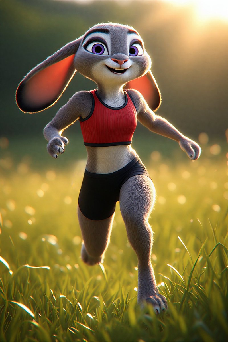 Ai__Immersion's tweet photo. Bunnies love to run. Bunnies need to stay in shape. 🐇🏃‍♀️ https://t.co/5VJneMaBsf
