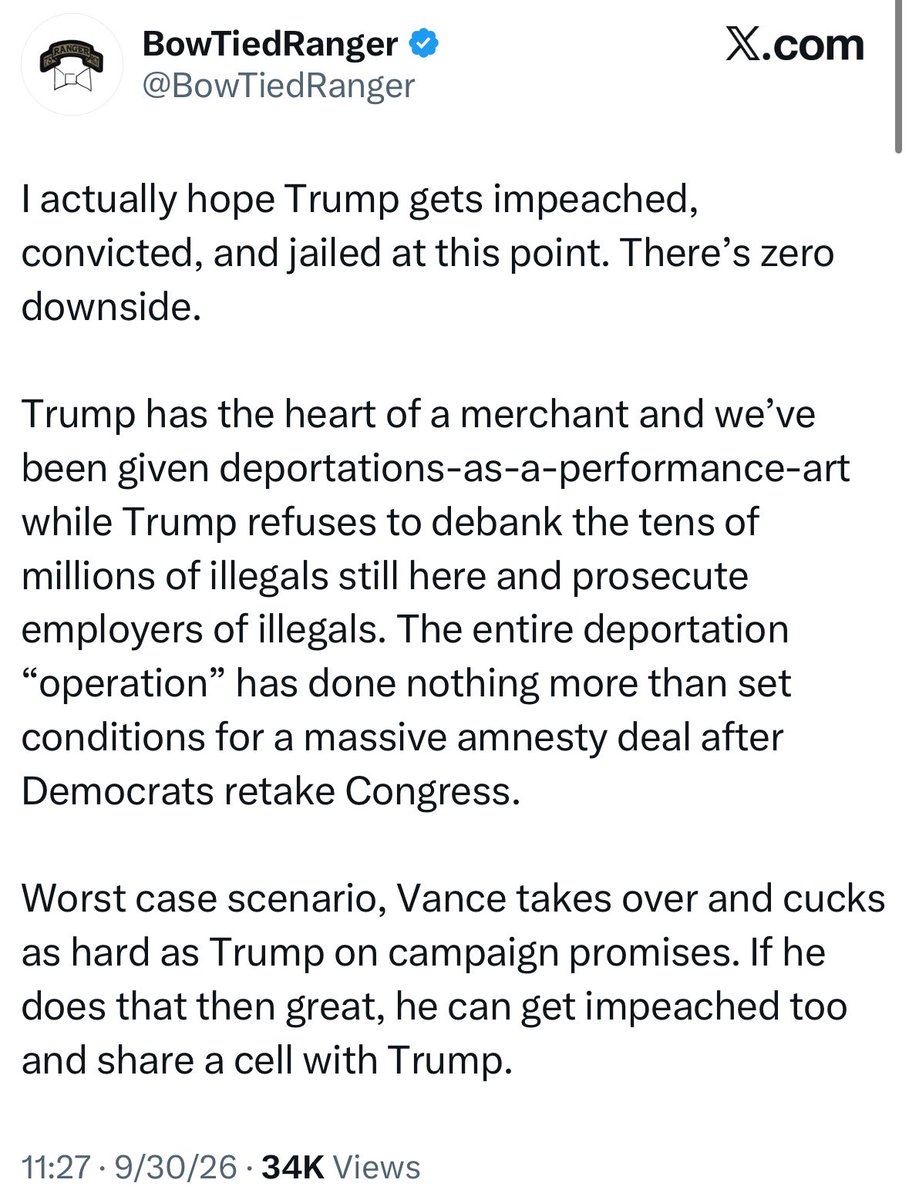 PlisskenPatriot's tweet photo. Looks like BowTiedRanger trooned out as well

So many vet bros are such cucked losers it’s insane https://t.co/lNJqUceMQM