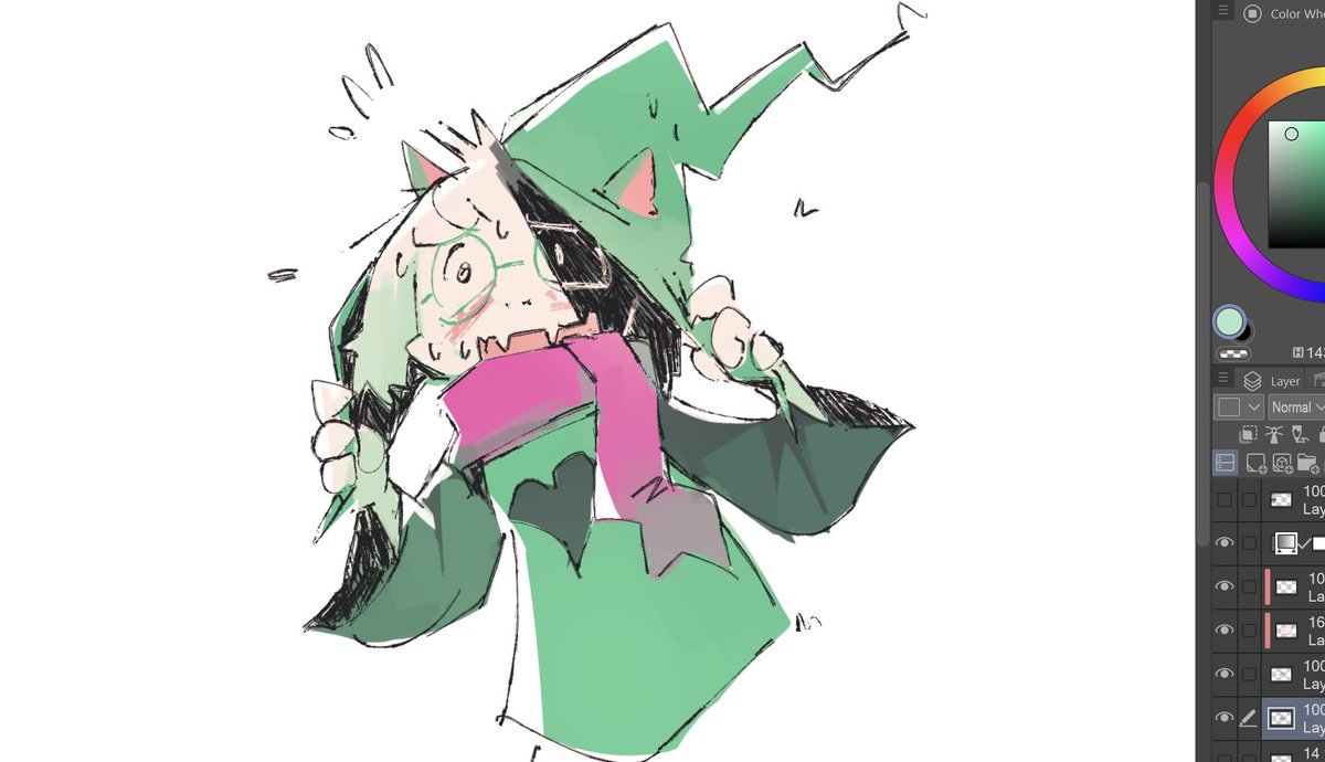 Toebeez's tweet photo. #deltarune random ralsei doodle I did for my homies https://t.co/3fGrSaJqqb