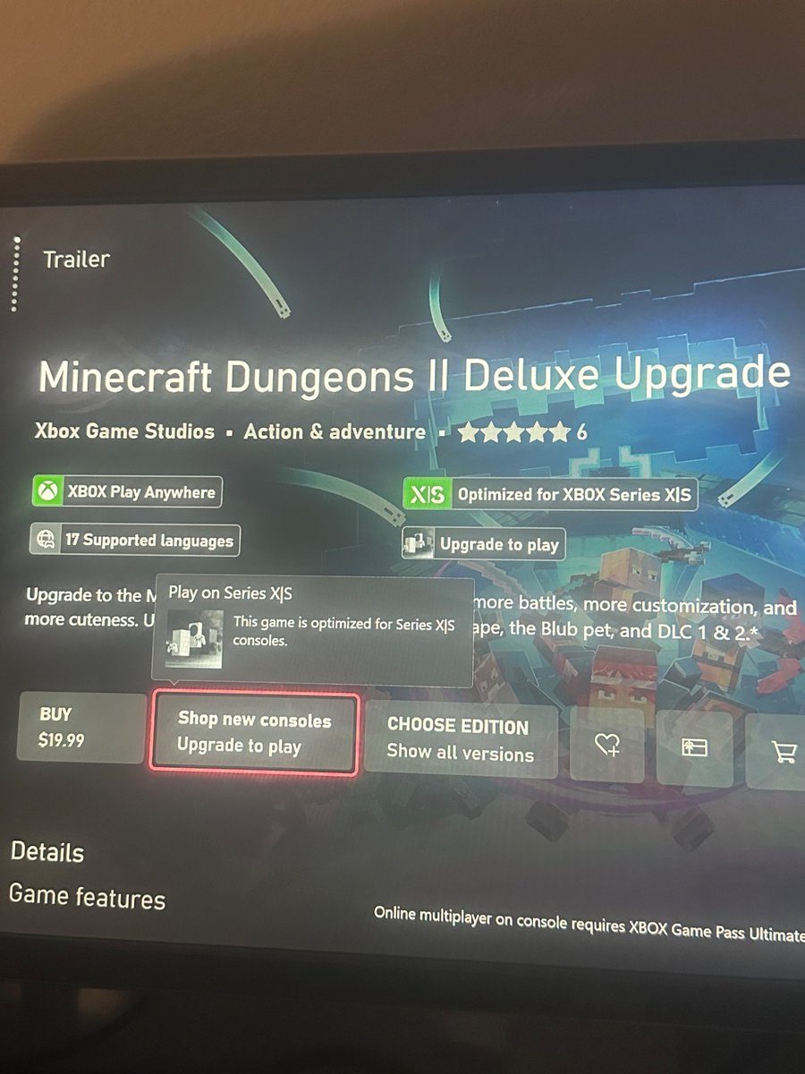 MARKHEATHCLIFF8's tweet photo. Great, a game made with unreal engine can’t be played on Xbox One 🫩🔫 https://t.co/Agz5wiYRTy