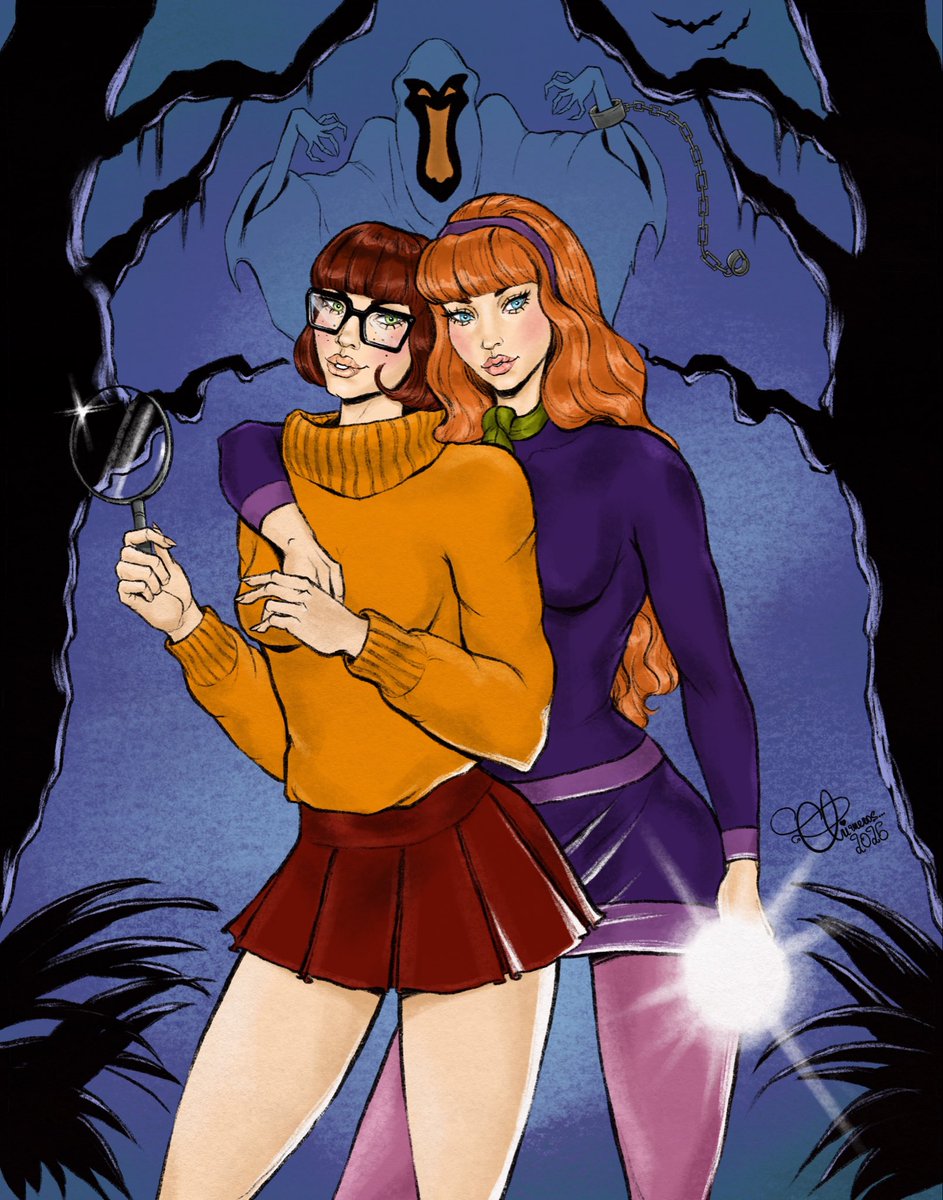 oderatheartist's tweet photo. Daphne and Velma 💜🧡
Happy Spooky October! 👻🎃💀🍂
Kicking off Spooky season with a Cover Art of my two fave gals from the Scooby Doo Series.
#Scoobydoo #Velmadinkley #Daphneblake #Procreate #Fanart https://t.co/XnO6R8woqd