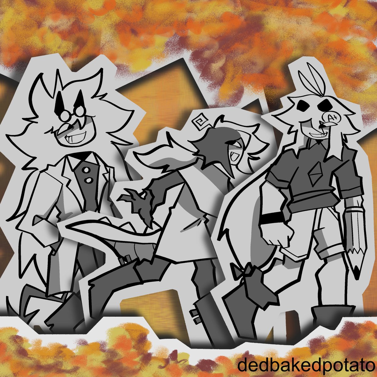 dedbakedpotato's tweet photo. #FPEtober2026 Prompt 1 - Autumn Walk https://t.co/7xlDOMciiA