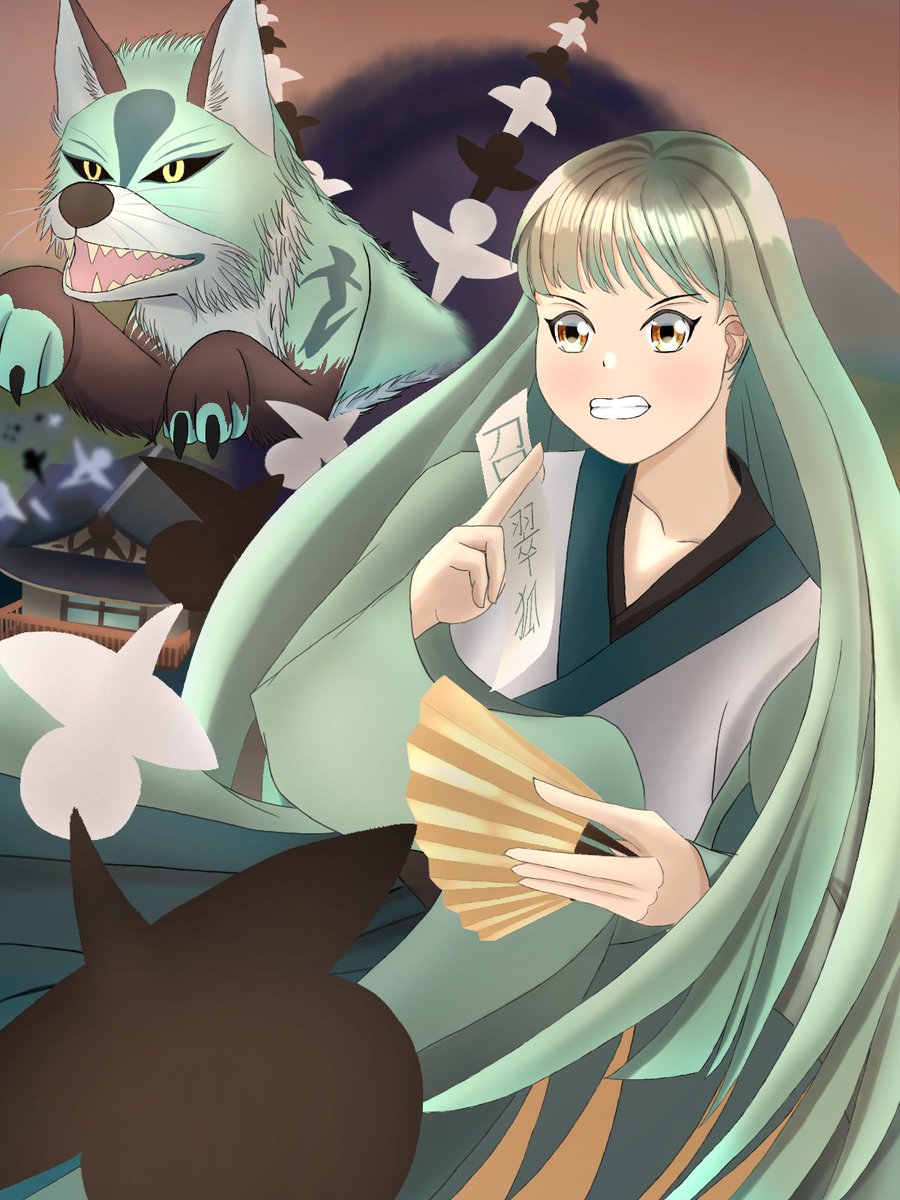 aqueri_illust26's tweet photo. 陰陽師のイラストです😁✨✨
世界観にこだわりました(ﾉ≧▽≦)ﾉ
#イラスト
#イラスト好きな方と繋がりたい 
#絵描きさんフォロバ１００ 
#絵描きさんと繫がりたい https://t.co/WbbNGnQGXs
