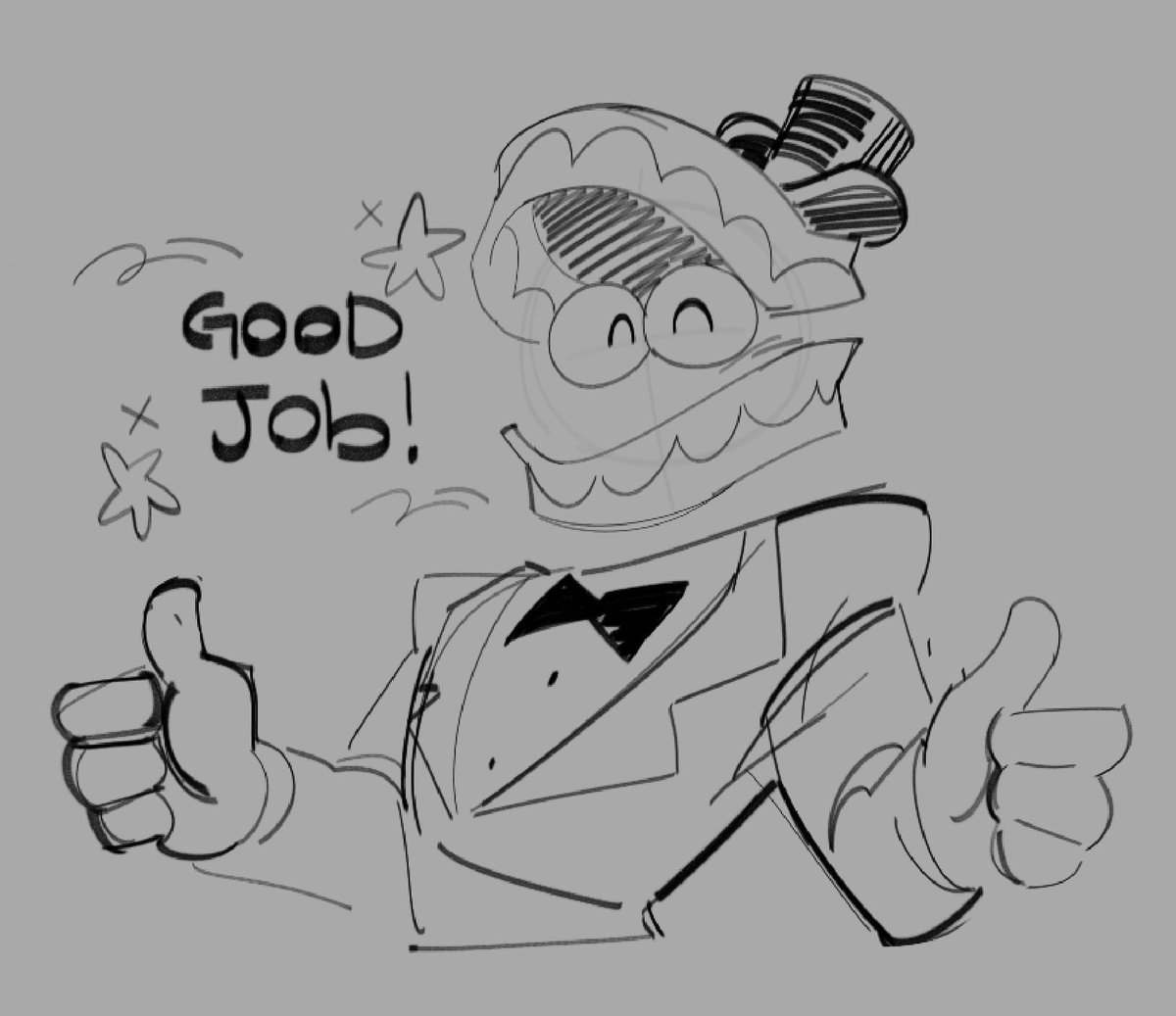 spoonyspinee's tweet photo. Doodled Caine again after months of not drawing him https://t.co/UOoWbAeVBA