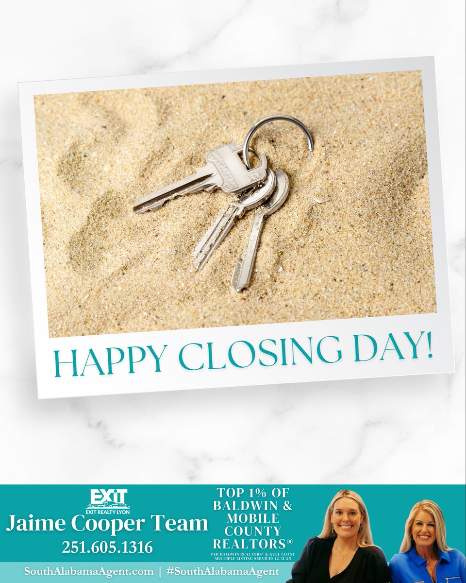 JaimeLyonCooper's tweet photo. Congratulations to Shannon & Brandon on selling their Orange Beach condo! 🌴
Jaime Cooper Team 📲251.605.1316 #Realtor #SouthAlabamaAgent #beachlife #sold #orangbeachalabama
🔗https://t.co/Myqh7Rh5NU https://t.co/yYzBltKCgM
