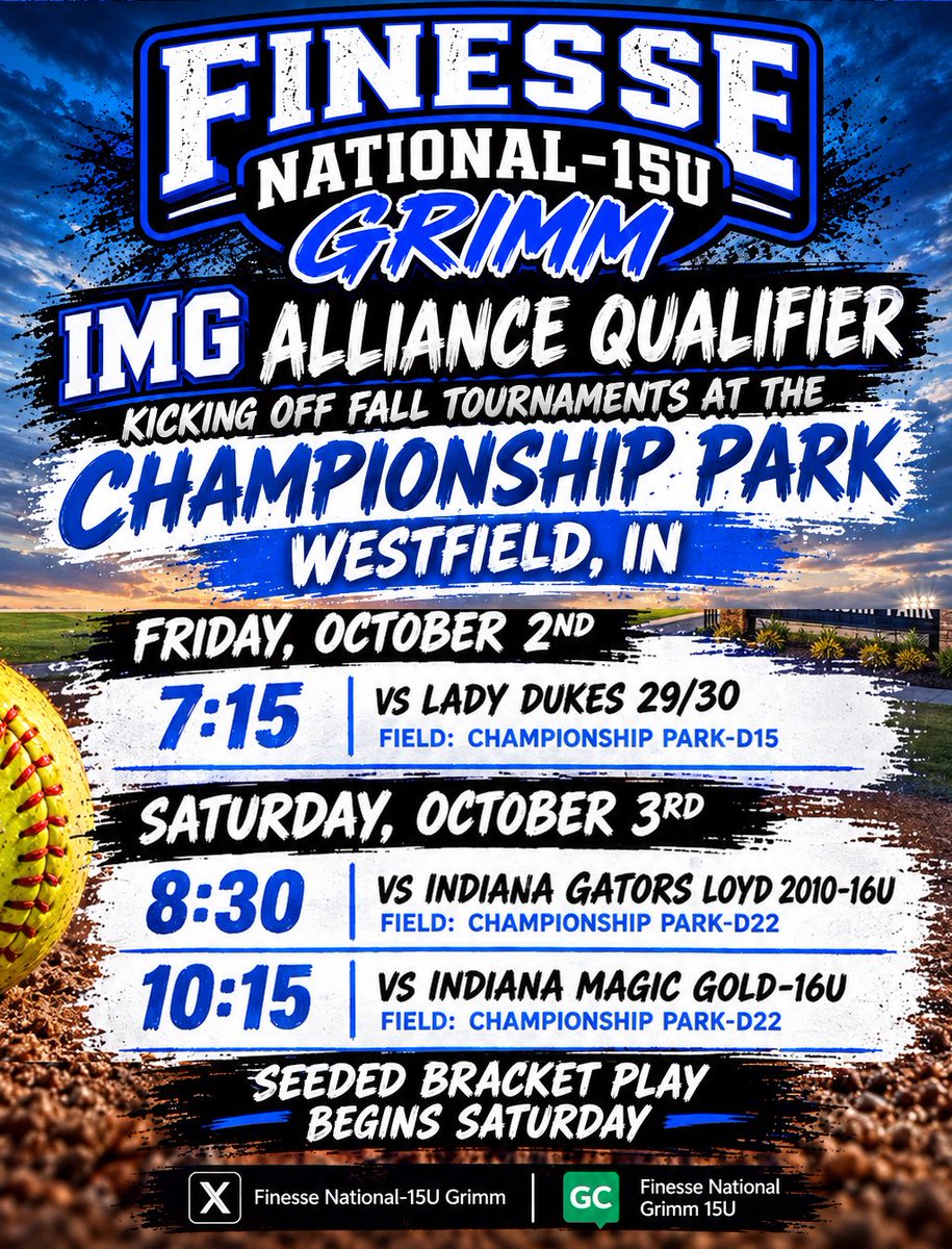 FinesseGrimm's tweet photo. Looking forward to competing this weekend at the IMG Alliance Qualifier!! 
  
@FinesseOrg @thealliancefp @LineDsoftball @MaxPreps @ExtraInningSB @D1Softball @TOP_D1RECRUITS @PrepSoftball @MidwestPremierS @gatorjack72 @tagupSoftball 
@SBRRetweets @DiamondAddicts https://t.co/afbYSCRiRo