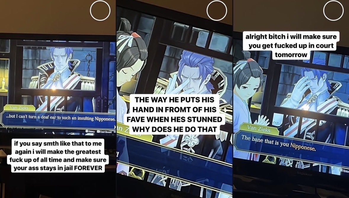 wardenhardass's tweet photo. @YoshiPerson101 i could never fucking stand his ass and i don't think i ever will it's been years since ive played tgaa in full but i can still go on long rants ab van zieks https://t.co/Z4y5y2L7GY