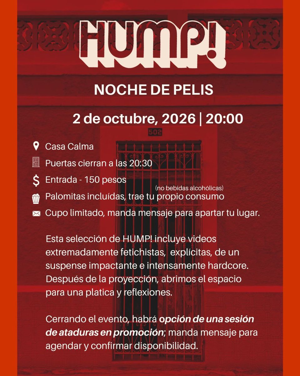 _PriestessPeach's tweet photo. #Mérida MX: ¡este viernes, no lo pierdas! Mensaje para apartar tu lugar.

@humpfilmfest #bdsm https://t.co/cWZTJQZijF