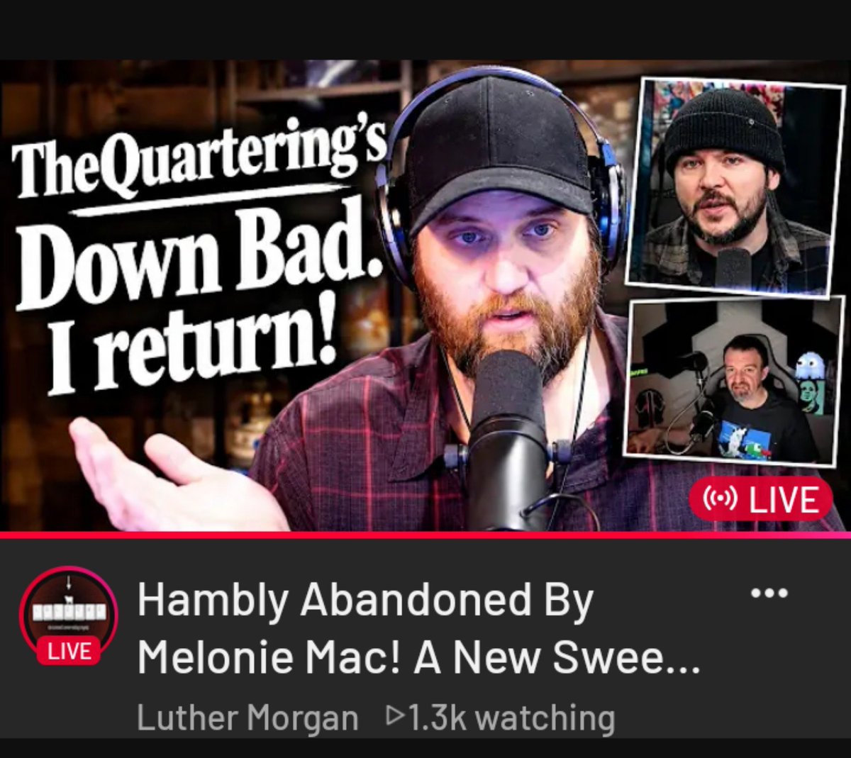 JeremyHamFlabby's tweet photo. Suffah Mel. My chat moves faster than yours. And so does @LutherTheWriter 's with 4 figure viewers.
Meanwhile Mel has 130 live viewers and only 5 ugly fat men talking in her dead chat. Lul! Get those simpbux in! #MelMac https://t.co/a9s96FxGed