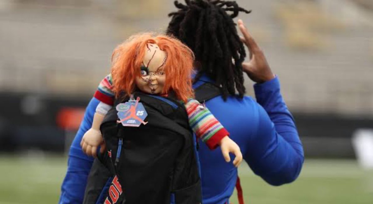 GatorsChat's tweet photo. Would anybody else like to see Chucky come back? 👀🐊 #Gators #GoGators #GatorsChat https://t.co/amk8RXFqAB