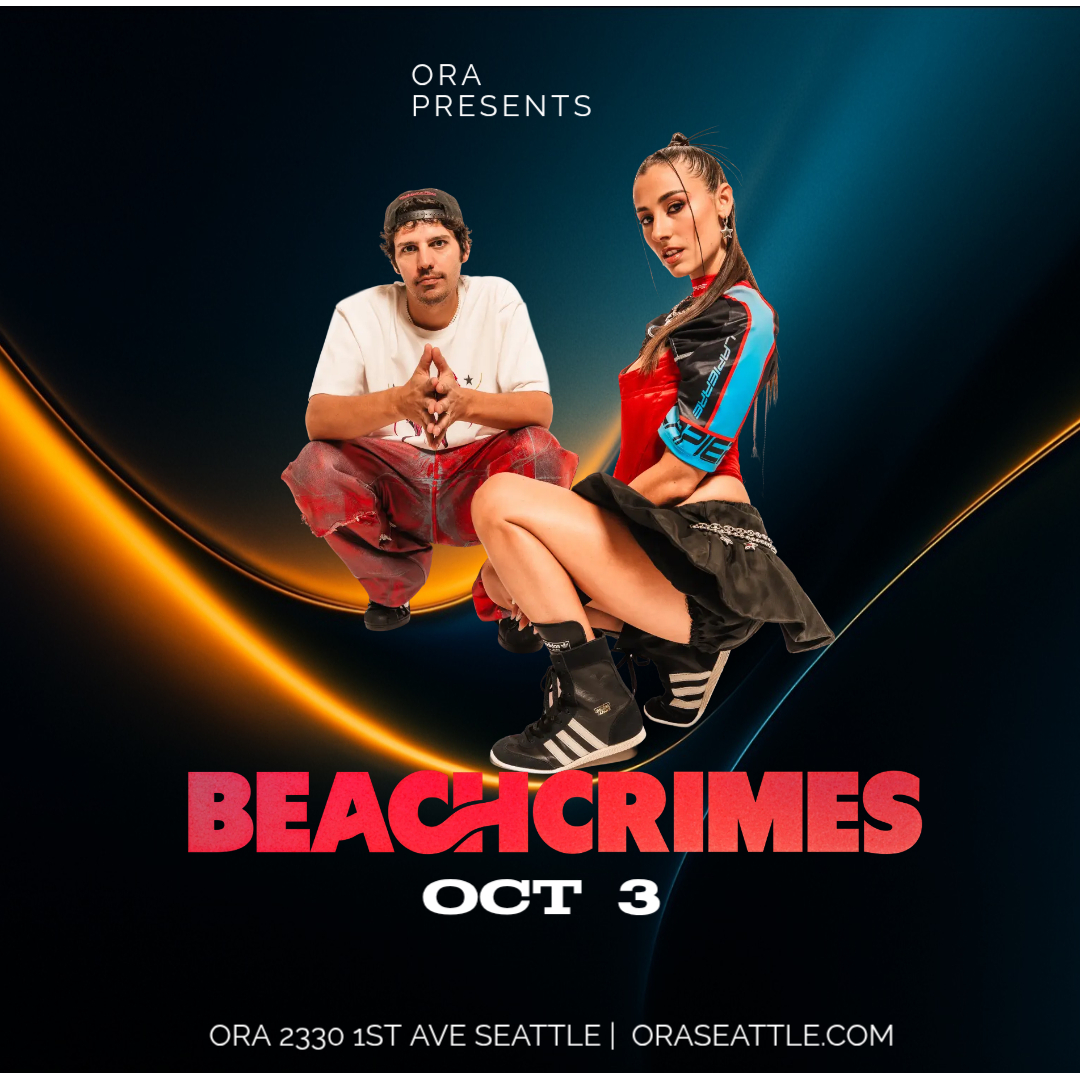 oraseattle's tweet photo. @beachcrimes hits @oraseattle this Saturday Oct 3. Viral dance‑pop energy. 400M+ TikTok views. Seattle… let’s play house. https://t.co/K3Gscl0iDh
#Beachcrimes #OraSeattle #SeattleNightlife #SeattleEDM #DancePop #EDMShows #SeattleEvents #TikTokMusic #ElevatorTrend https://t.co/0glTNldRT4