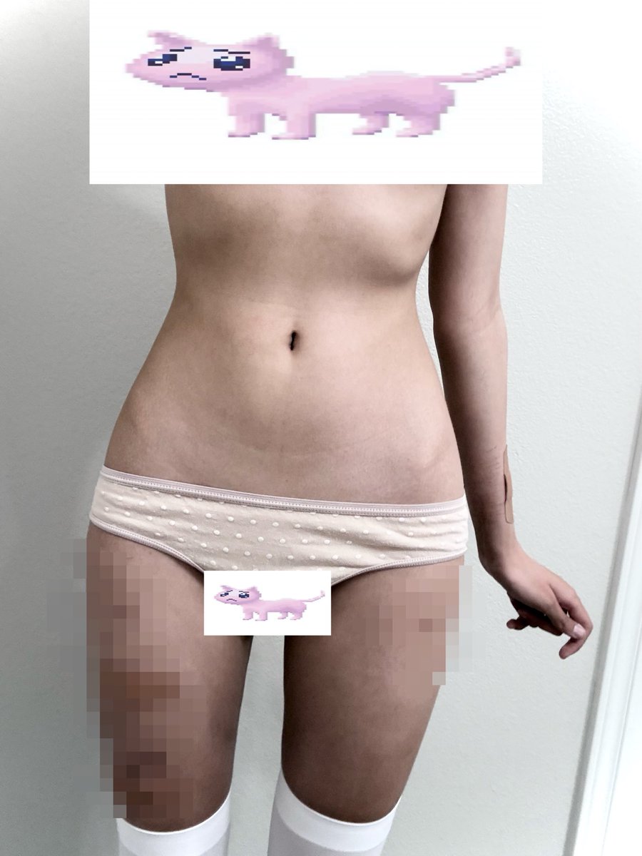 supacoolsardine's tweet photo. bodycheck, i still look so fat 😓😓 sigh thank you p-chan of censorship 

pls no one be weird https://t.co/qgcuBicGyn