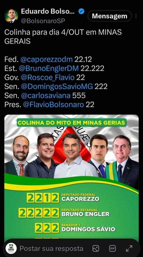 beth_rabelo3's tweet photo. NOSSO Líder indicou, vamos votar!!! Minas Gerais. https://t.co/LRKstbNsCe