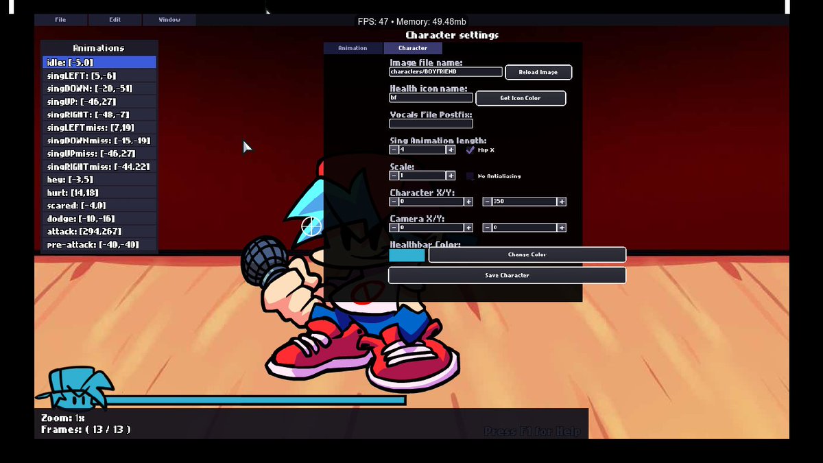 RengineCrew's tweet photo. Character Editor Progress :D

#fnf #fridaynightfunkin #randomengine https://t.co/v1YlGigQV4
