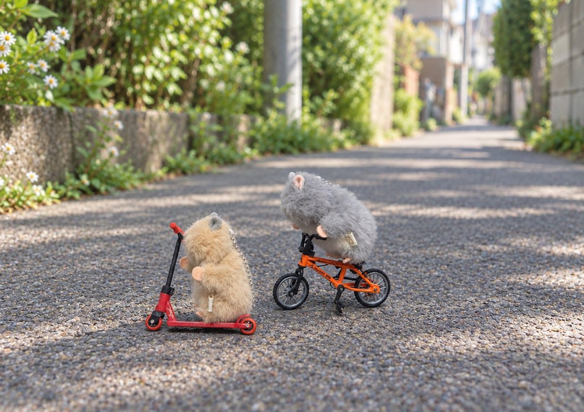 my_mogwai's tweet photo. みんなの家のはむチャリが可愛くて！
我が家はこれで！練習あるのみよ🐹🚲 https://t.co/5zoyF7FBXs