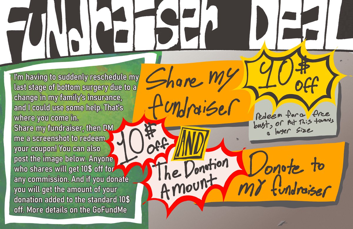 trucknuttruther's tweet photo. might as well share this here! #fundraiser #ftm #transfund #trans #gofundme #gfm https://t.co/A0PWbxzNMB
more art examples on my website, that's on my profile. thanks for any attention/help! https://t.co/5i8WjhpCcO