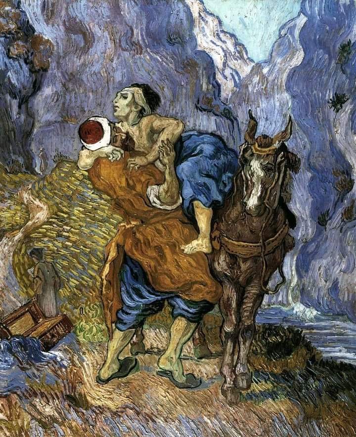 FedericoHeuer's tweet photo. El buen Samaritano 1890. 
Vincent Van Gogh. 
Museo Müller. https://t.co/4l7RqPrck3