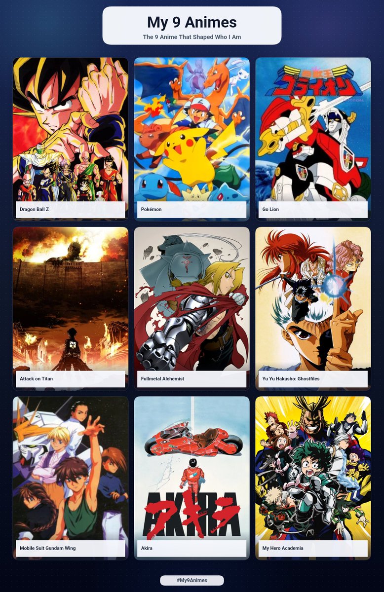 jthomasgordy's tweet photo. Alright, folks! Here are my 9 anime: https://t.co/qxO2DCm3AB