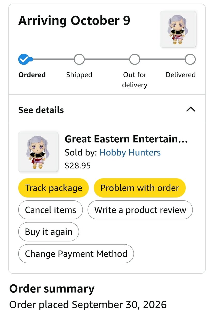 Hidden_Plant's tweet photo. I just bought this Noelle Silva plush on Amazon. I can't wait to sleep with her every night. 💙

#BlackClover #NoelleSilva https://t.co/xY9yJJU71e