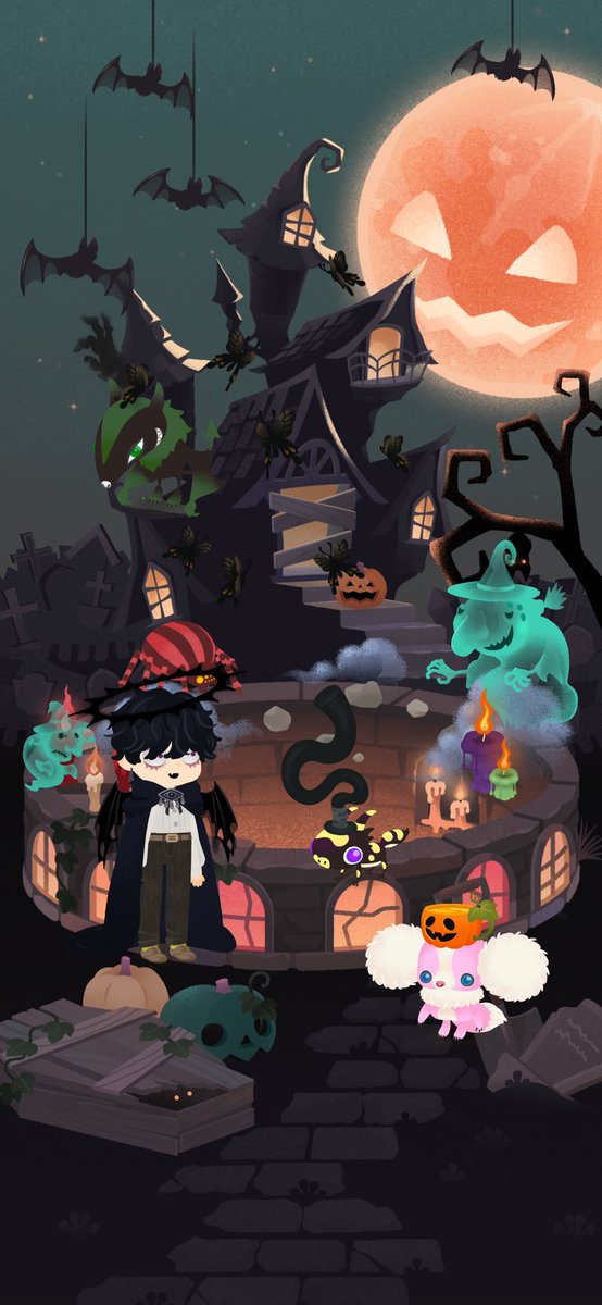 Sspntn's tweet photo. HALLOWEEN その1

 #リヴリーレイアウト https://t.co/osOJyVJ8ZS