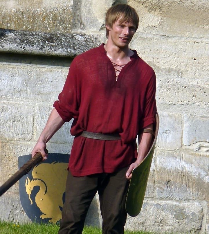 oystrr's tweet photo. 💭Arthur Pendragon sweating buckets on the farm after fixing the fence [Merlin purposely broke for this occasion] in the sweltering heat https://t.co/huKzrM3fdQ
