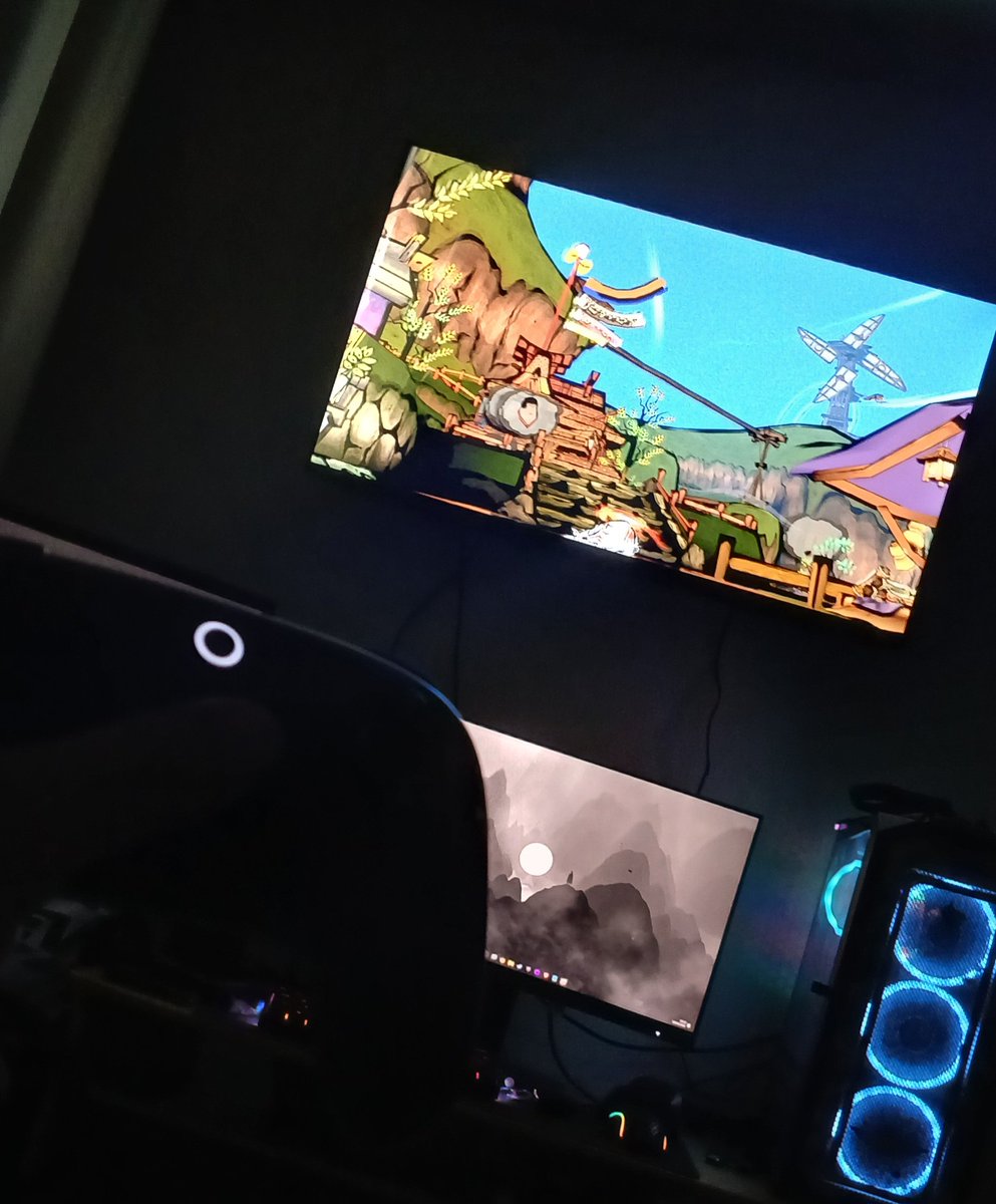 DeKAtraka's tweet photo. Monitor de 180hz pra jogar na TV 👍 https://t.co/fvZcLv0mue
