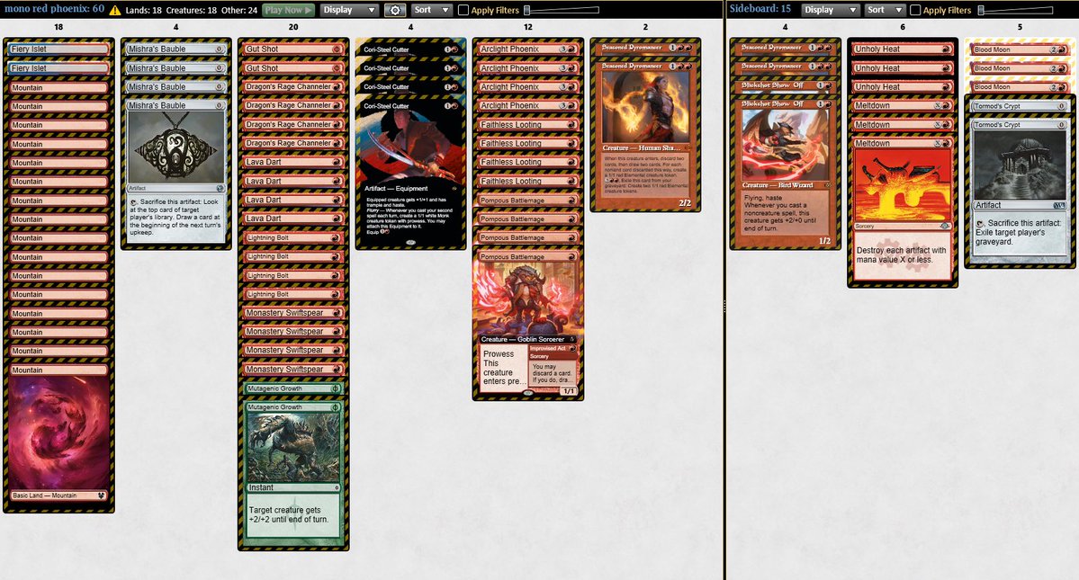 mami_mtg's tweet photo. Some modern decks i’ve been thinking of since the modern RC are approaching. I’ve tried the UB theorix Murktide deck and it is very good, murk is well positioned at the moment and the new charm helps casting it on t3 consistently while being a decent card. @fireshoes https://t.co/RM8nICWeYI