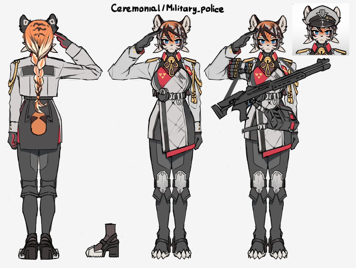 Resshift's tweet photo. New character debut, Waaifu if she's a sniper (1/3) https://t.co/OmRnOlKyAm