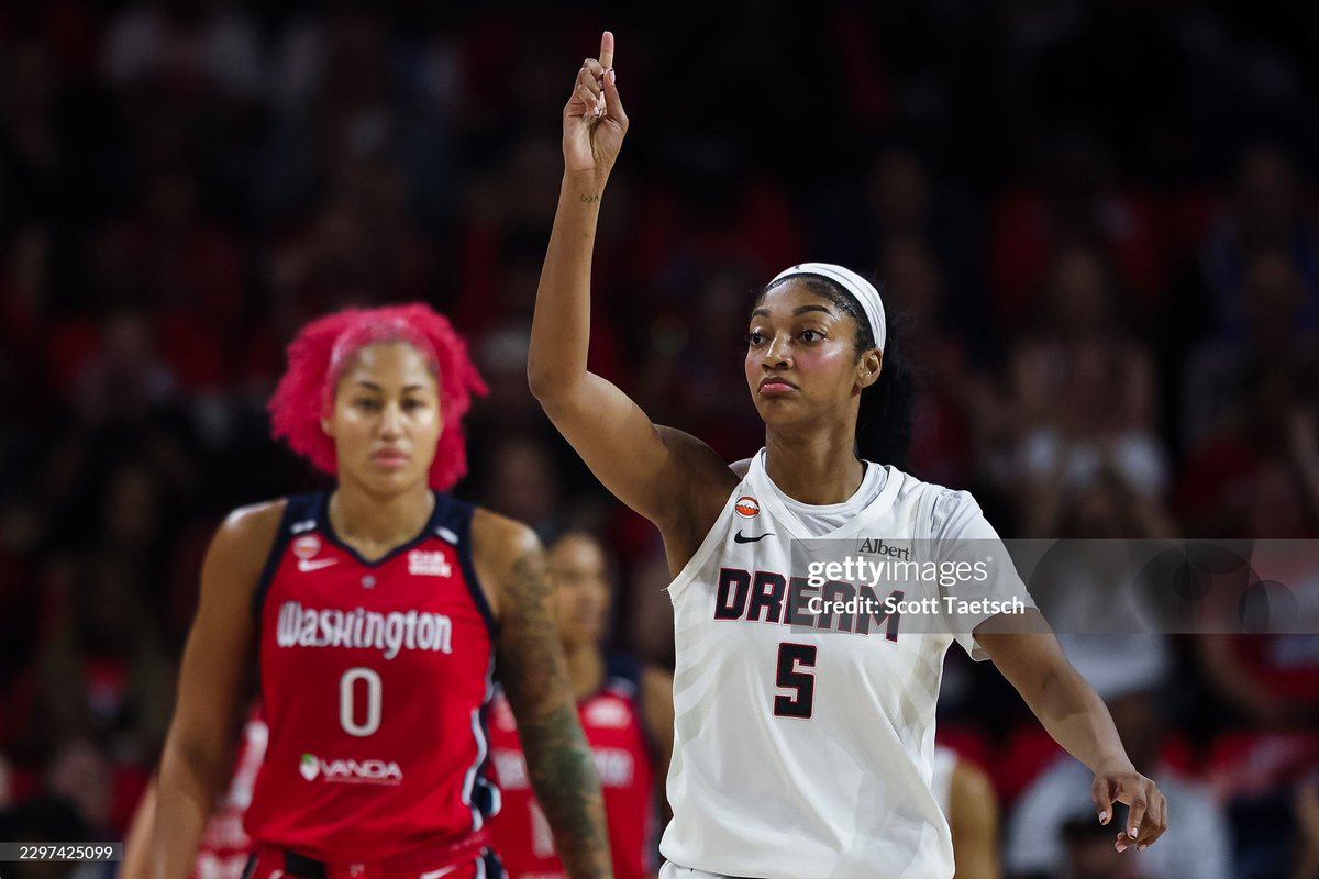 wbbmayer's tweet photo. The Atlanta Dream have officially gone further WITH Angel Reese on the team than they did without her on the team.

Not to mention the Dream were missing a starter all season.

I'm just saying because I remember hearing a lot of chatter before.... https://t.co/HdgE3uUO1b