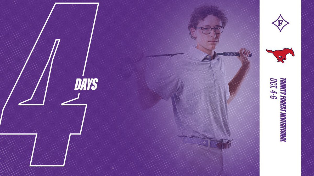 FurmanGolf's tweet photo. 4 days until we are back in action in Dallas! #alldin🟣⚪️ https://t.co/OTbH17dKAi