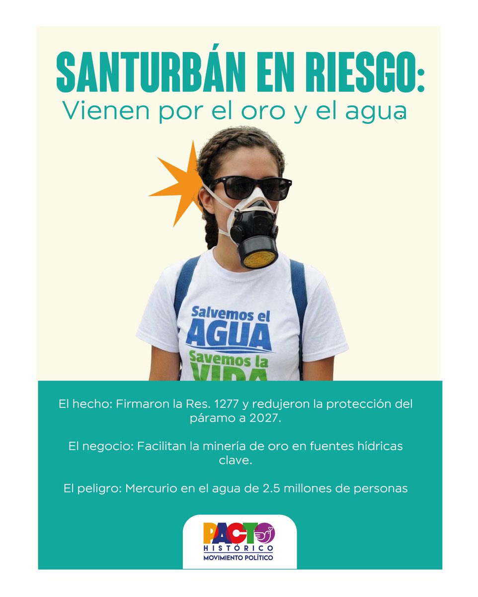 PactoCol's tweet photo. Santurbán queda desprotegida desde marzo de 2027 y lo que está en juego es el acueducto de Bucaramanga. https://t.co/OWuXXWye2M