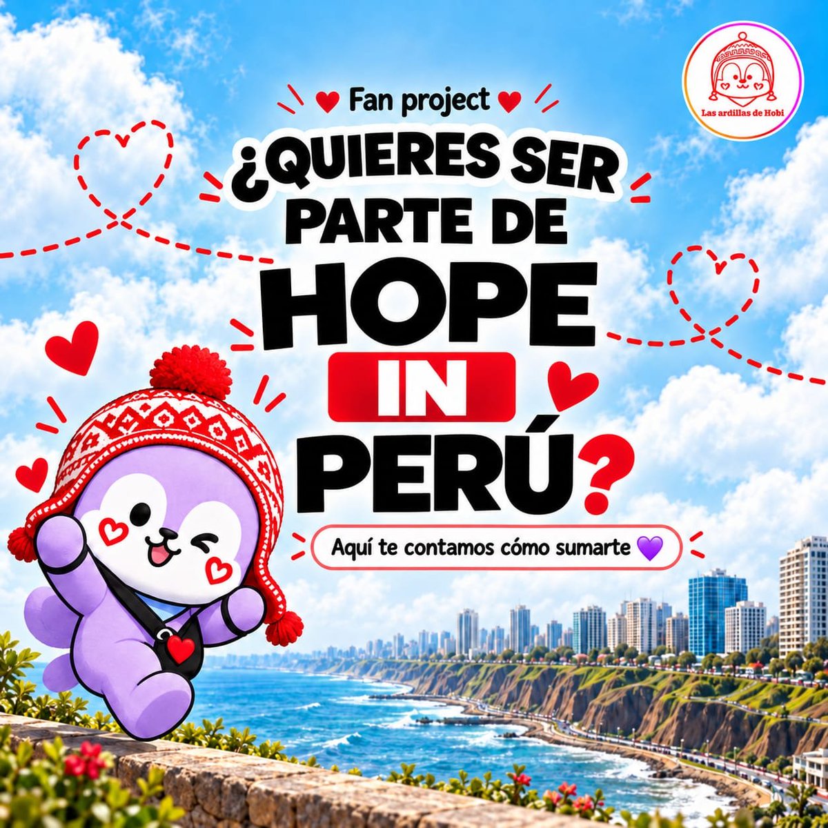 ardillasdehobi's tweet photo. 💜 ¡YA ESTÁ AQUÍ LA DINÁMICA DE #HOPEINPERU !🇵🇪

ARMY, ahora sí: desliza el carrusel y descubre cómo participar.

La dinámica tendrá tres momentos:
☁️ ANTES DEL VUELO — cuenta regresiva
✈️ DURANTE EL VUELO — hagamos mucho ruido
💌 DESPUÉS DEL VUELO — hasta que el mensaje llegue + https://t.co/vDJfYz1wCo