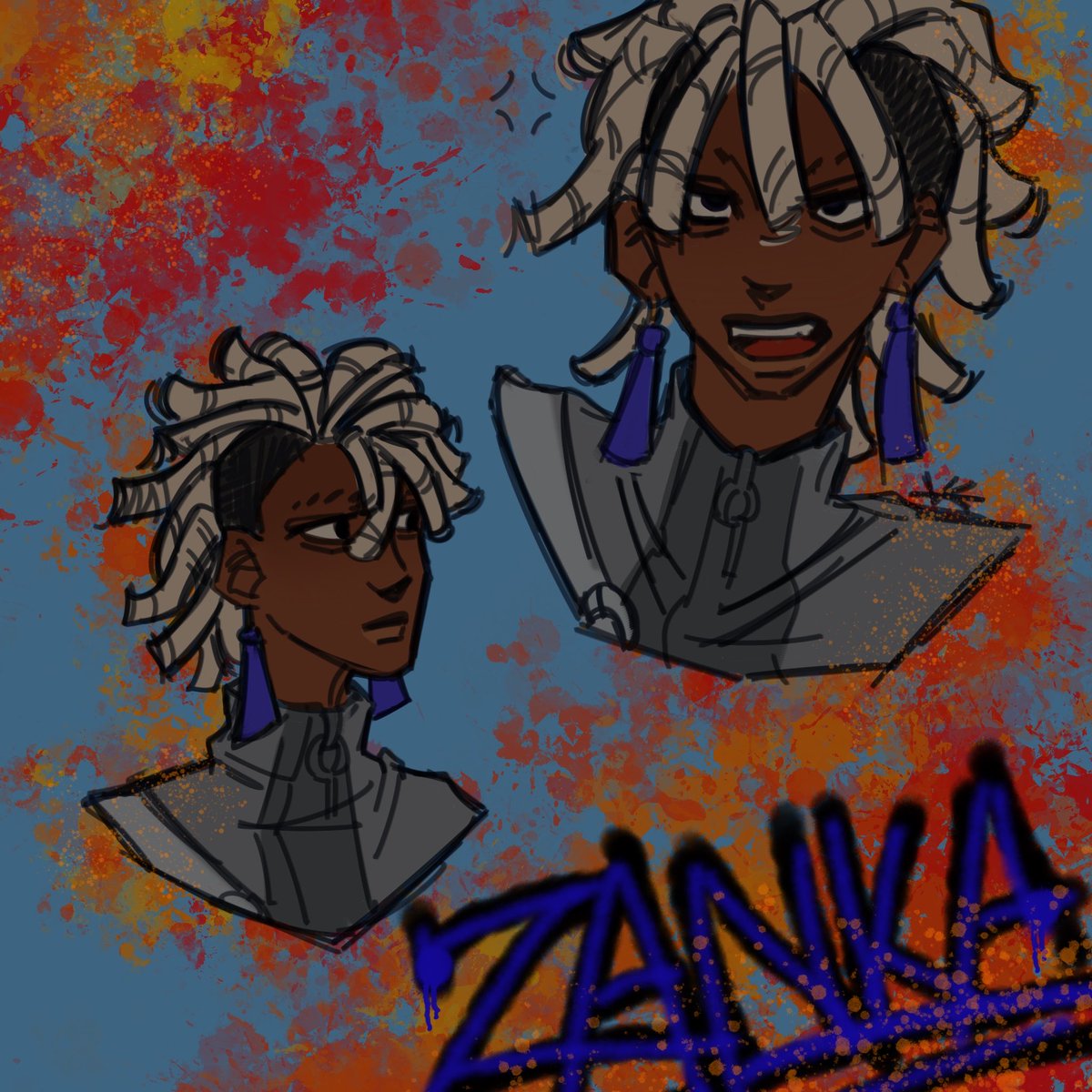 jabberkisser's tweet photo. Tried out blasian Zanka but he’s actually the coolest nigga ever so now I’m mad at him #zanka #gachiart https://t.co/dJ4Fz6zrD9