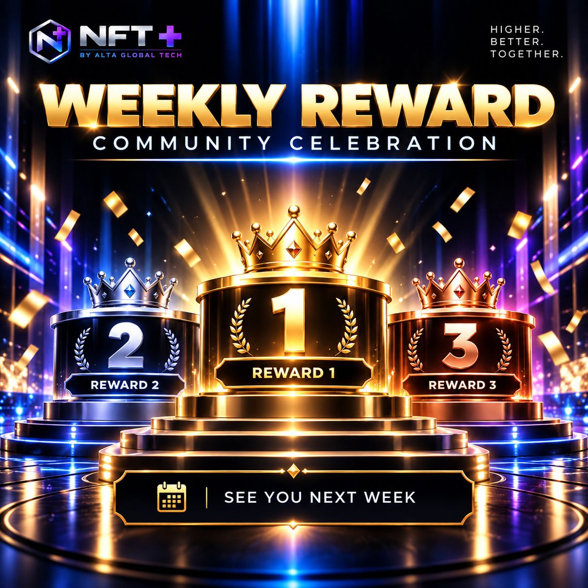 altaglobaltech's tweet photo. 🎉 AGT WEEKLY REWARD — COMMUNITY CELEBRATION

Congratulations to this week’s selected participants! 🏆

🥇 Reward 1
🥈 Reward 2
🥉 Reward 3

Thank you to everyone who participated and continues to be part of the AGT community.

See you next week for another Weekly Reward. 💙 https://t.co/8uSryeAMZG