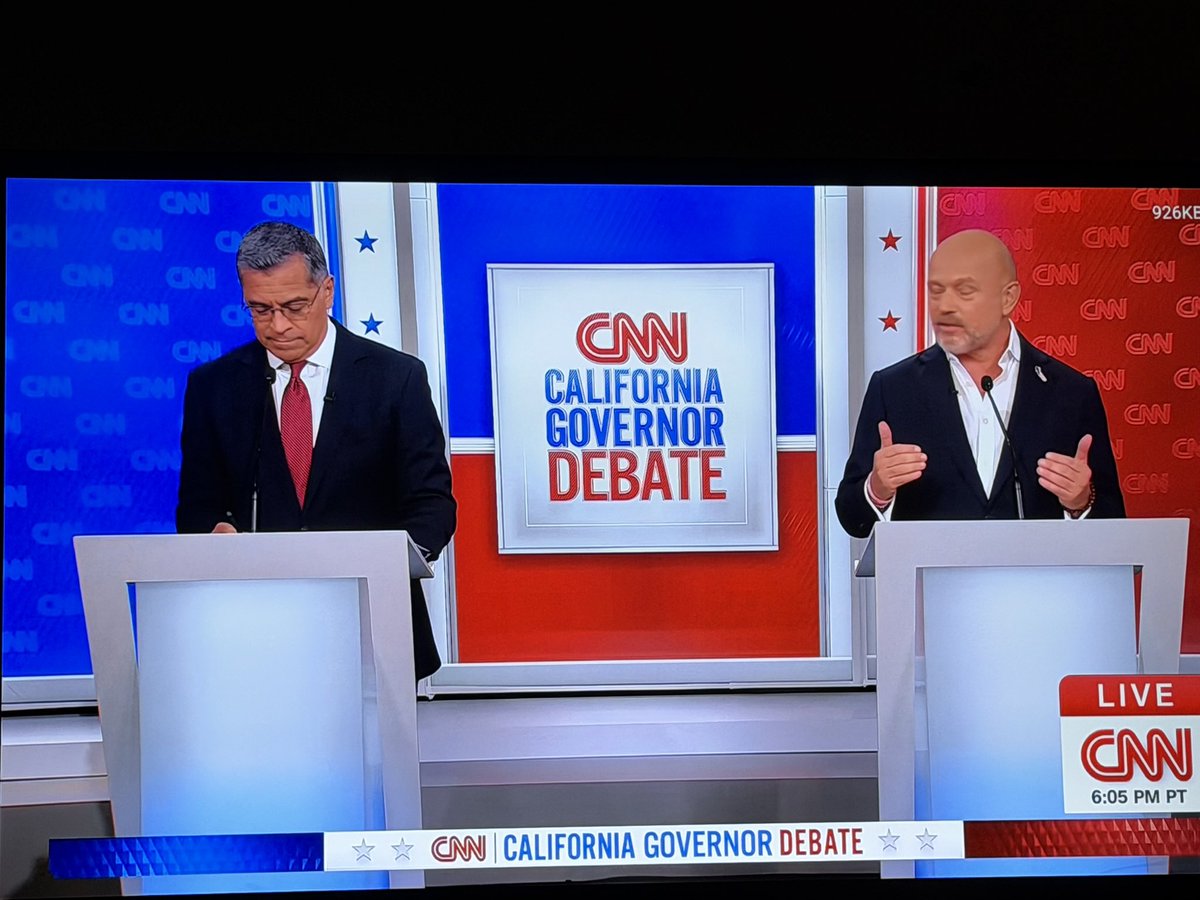 KATYSaccitizen's tweet photo. WOW. @SteveHiltonx is destroying @XavierBecerra. But @DanaBashCNN interrupts Hilton whenever Becerra flounders, and changes the subject.

And if I have to count how many times Becerra says 'Trump' I may have to start a drinking game. https://t.co/sGrEmgAoLQ