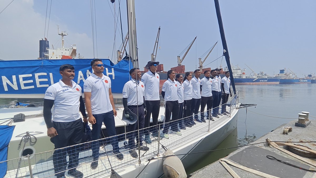 AN_Command's tweet photo. A new chapter of sailing and adventure begins!
As part of the Silver Jubilee Celebrations of ANC, INSV Neelkanth of ENC has set sail from Visakhapatnam to Sri Vijaya Puram.

The sailboat carries the spirit of adventure, seamanship and determination across the seas.

Jointly sailed by ENC and ANC personnel, including two women Agniveers, this voyage reflects the courage, teamwork and evolving spirit of the Indian Armed Forces.

Fair winds and following seas!

#INSVNeelkanth #IndianNavy #ANC #ENC #SilverJubilee #WomenInUniform #Sailing #Adventure