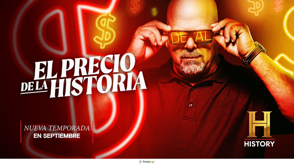totalplaymx's tweet photo. ¡Nuevos tesoros, grandes historias! Disfruta la temporada 25 de El Precio de la Historia, hoy por History, canal 353, a las 8:10 p.m. https://t.co/KTx2rmBGt4