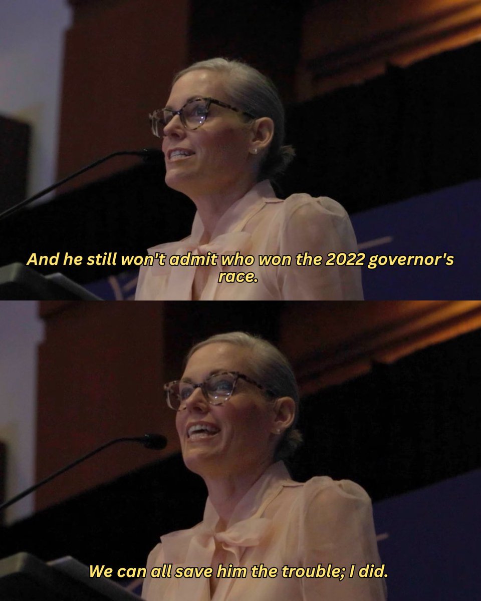 katiehobbs's tweet photo. Andy Biggs still won’t admit who won the 2022 Arizona governor’s race. I’ll save him the trouble—I did. https://t.co/40Gi5Ln5lr