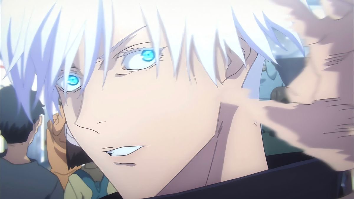 starlessatoru's tweet photo. some satoru gojo scenes where he looks handsome you might have missed ♡ https://t.co/CxELYNn8o3
