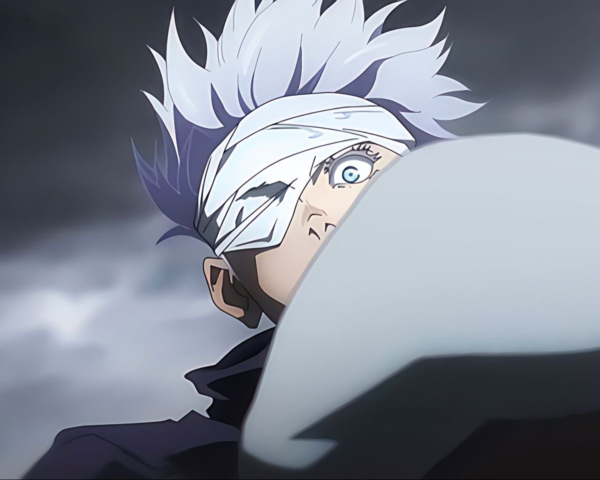 starlessatoru's tweet photo. some satoru gojo scenes where he looks handsome you might have missed ♡ https://t.co/CxELYNn8o3