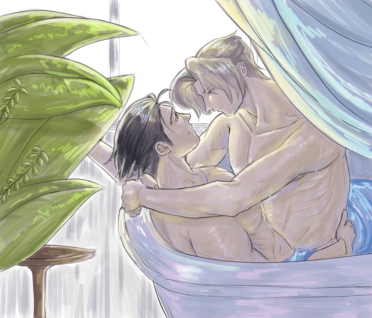 Hyxo__'s tweet photo. Let’s relax <3 #nrmt #narumitsu https://t.co/nNA7h0zCUE
