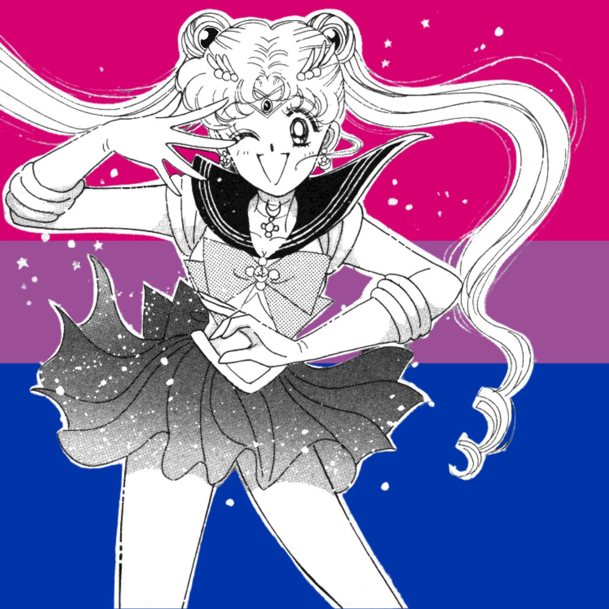 NewlyDev's tweet photo. Today's canon bisexual character is Usagi Tsukino/Sailor Moon from Sailor Moon!! ☽☾ https://t.co/5ELcYX11Gb